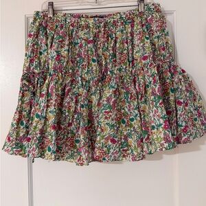 J.Crew tiered ruffle skirt